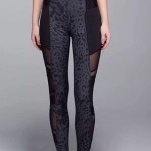 Lululemon sz4 leopard print/mesh just breathe pant
